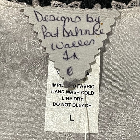 PAT DAHNKE Wisteria Silk Queen Isabel Top & Tea Length Skirt Taupe Large NWT - Picture 6 of 15